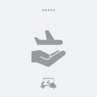 Uçak Hizmetleri - Minimal modern simgesi