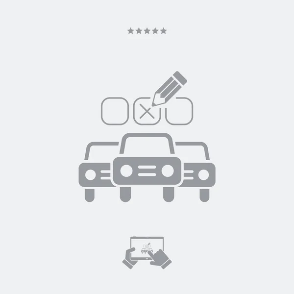 Opzioni automobilistiche - icona vettoriale minima — Vettoriale Stock