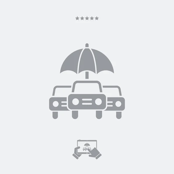 Car protection - Minimal vector icon — Stock Vector