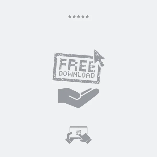 Free download service - Minimal icon — Stock Vector