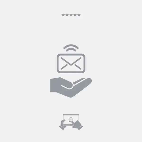 Services postaux - Icône minimale — Image vectorielle