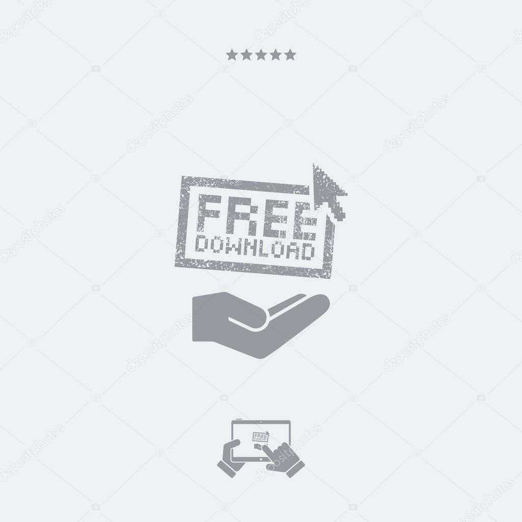 Free download service - Minimal icon
