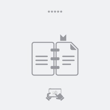 Kavramı kitap - vektör web simgesi