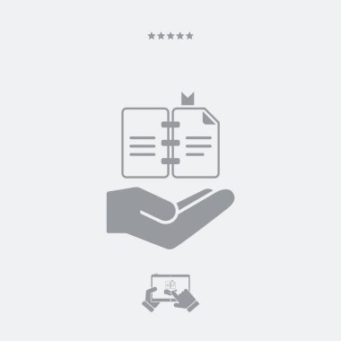 Kavramı kitap - vektör web simgesi