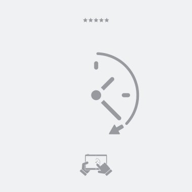 Spending time concept - Vector web icon clipart