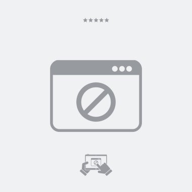 Yasak erişim - özel alanı - vektör web simgesi