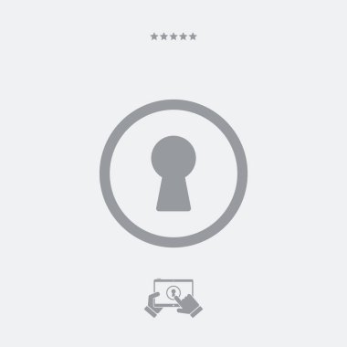 Korumalı Erişim - vektör web simgesi