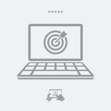 Hedef ajansı kavramı - vektör web simgesi