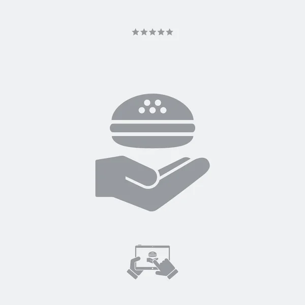 Services Sandwich - icône web vectorielle — Image vectorielle