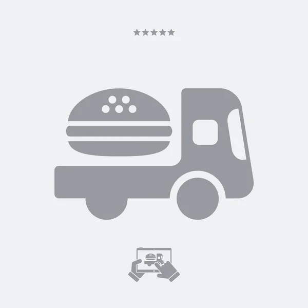Online food services - Vector web icon — Stock Vector