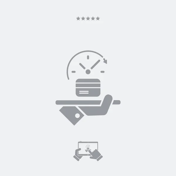 Full time atm service - Vector web icon