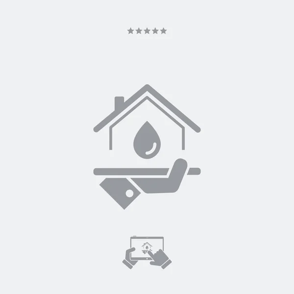 Εγχώριες υπηρεσίες υδραυλικού - διανυσματικά εικονίδιο web — Διανυσματικό Αρχείο