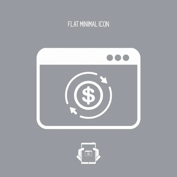 Service web d'argent - Dollars — Image vectorielle