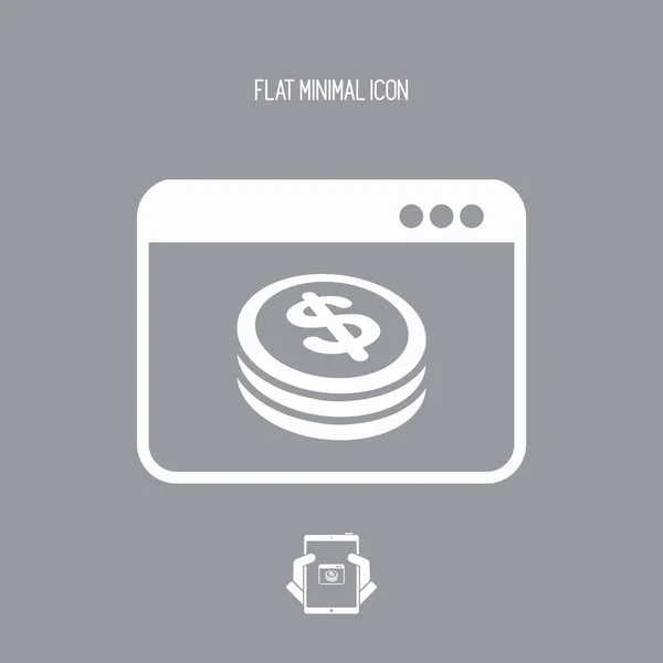 Geld web-service - Dollars — Stockvector