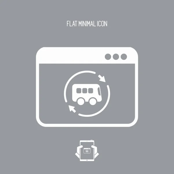 公共汽车装修的服务图标 — 图库矢量图片
