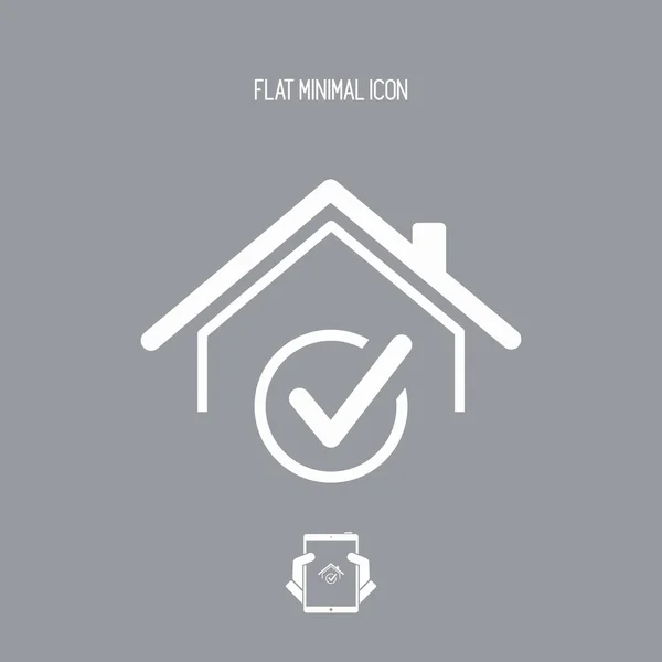 Choisissez la maison parfaite - icône web vectorielle — Image vectorielle