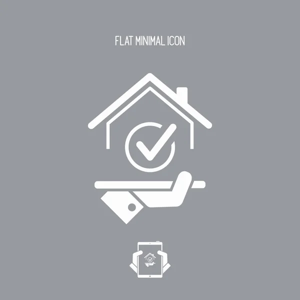 Choisissez la maison parfaite - icône web vectorielle — Image vectorielle