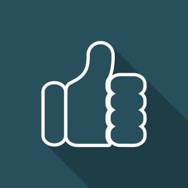 İzole simge gibi tek vektör çizim