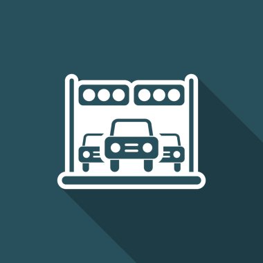 İzole edilmiş tek bir ırk simgesinin vektör illüstrasyonu 