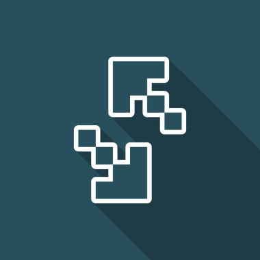 vektör Illustration pixel bilgisayar kutsal kişilerin resmi