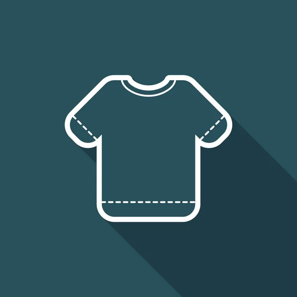 Vektor illustration av enda isolerade t-shirt ikon — Stock vektor