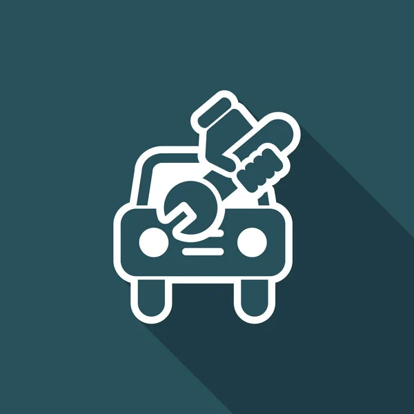 Ilustracja wektorowa pojedynczej ikony naprawy samochodu — Wektor stockowy