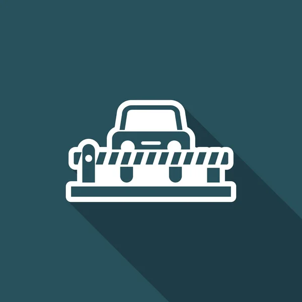 Ilustración vectorial de un icono de barra de carretera aislado — Vector de stock