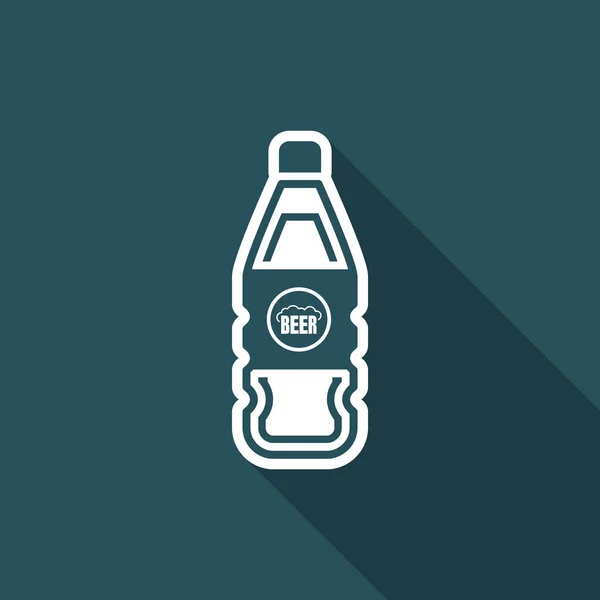 Vektorová ilustrace jednoduché izolované pivní ikony — Stockový vektor
