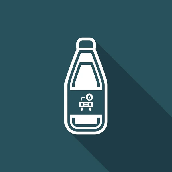 Vectorillustratie van enkele geïsoleerde auto vloeibare pictogram — Stockvector