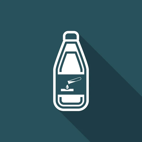 Ilustración vectorial de un icono aislado de botella de peligro — Archivo Imágenes Vectoriales