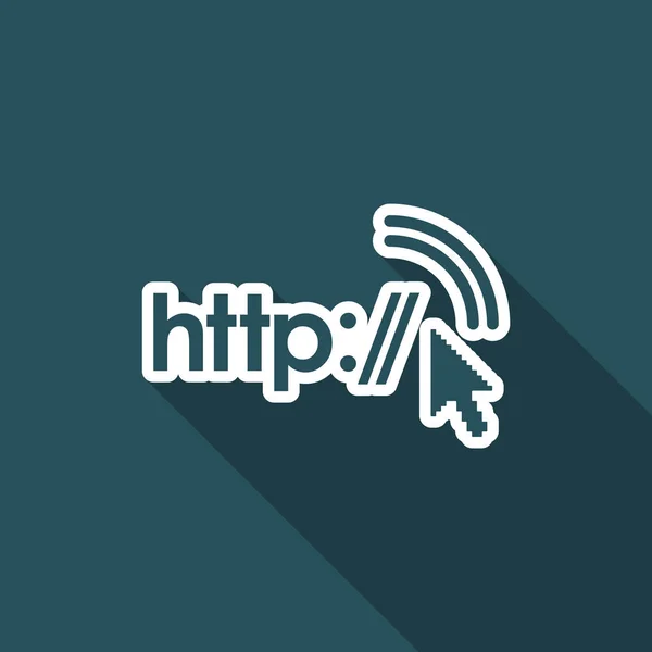 Ilustración vectorial de un único icono aislado de http — Archivo Imágenes Vectoriales