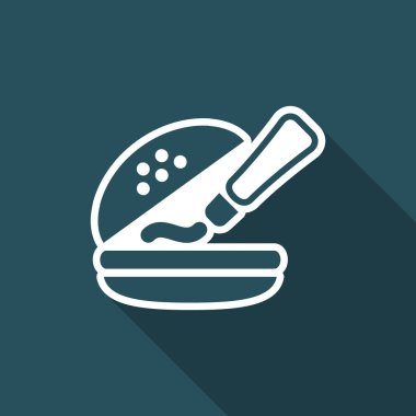 Tek izole sos simge vektör çizim