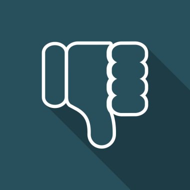 Hoşlanılmayan simgenin vektör illüstrasyonu