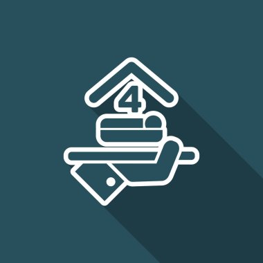 Otel ikonu. Dört yatak odalı..