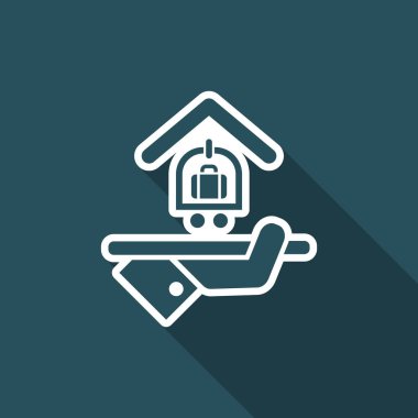 Otel ikonu. Bagaj servisi.