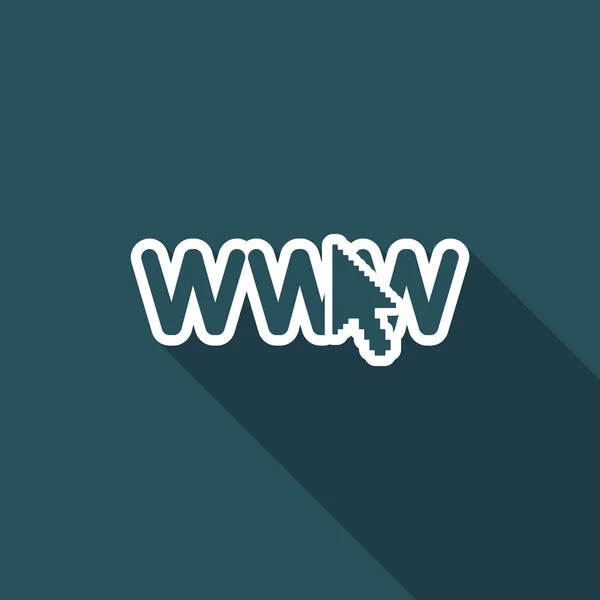 Ilustração vetorial do ícone de conexão web isolado único — Vetor de Stock