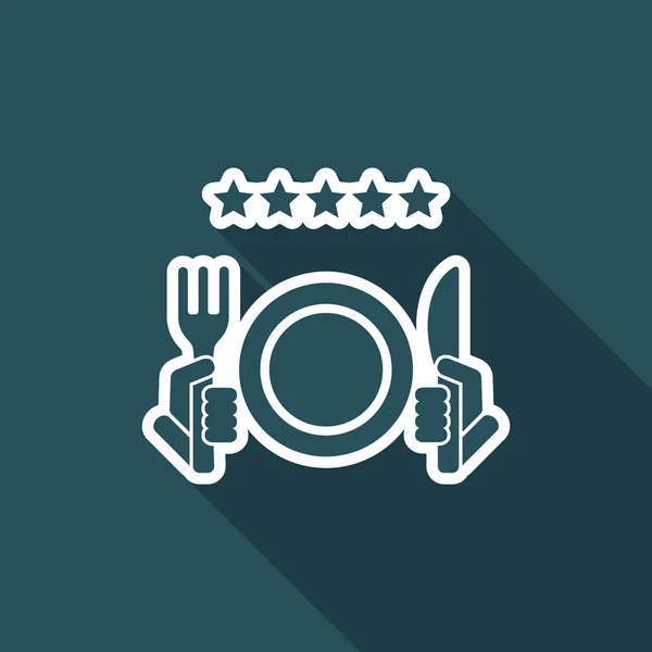 Restaurant icon. Top rating. — Stock Vector