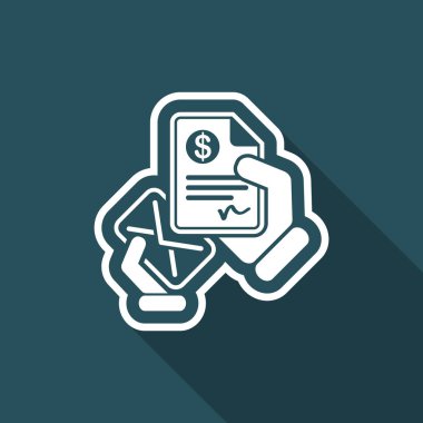 Bir banka belge ile posta