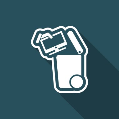 Atık toplama simgesini ayır