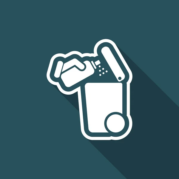 Separate waste collection icon — Stock Vector