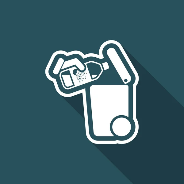 Separate waste collection icon — Stock Vector