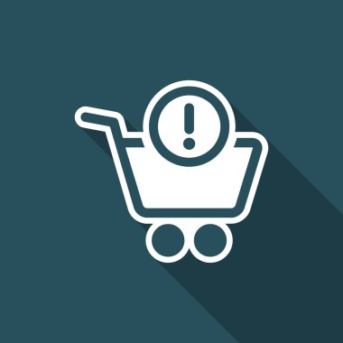 Alışveriş uyarı bildirimi simgesi