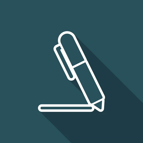 Pen - platte vector pictogram — Stockvector