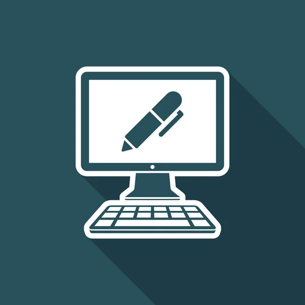 ペンと創造的なデザインやテキストの書き込み用アプリケーション — ストックベクタ