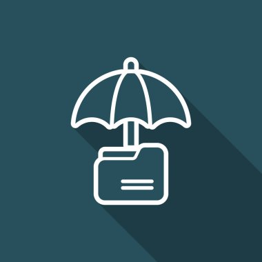 Klasör - Minimal vektör simge güvenli