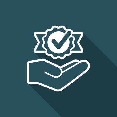 En iyi hizmetleri - vektör düz simgesi