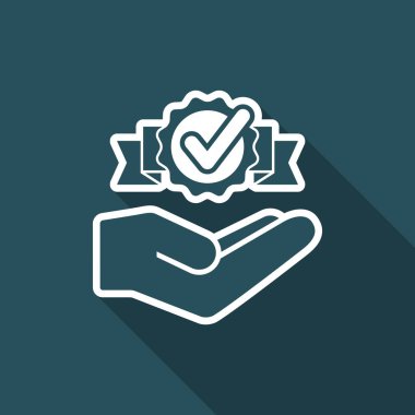 En iyi hizmetleri - vektör düz simgesi