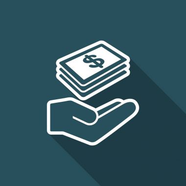 Dolar banknotlar - Minimal simgesini veren