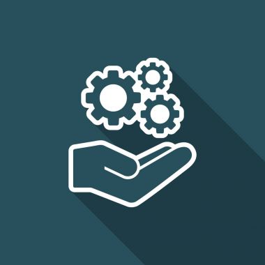 Tam yardım - Minimal modern simgesi