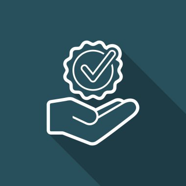 Onay işareti simgesi - Minimal modern simgesi